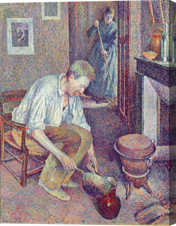 Maximilien Luce The Coffee Stretched Canvas Painting / Canvas Art