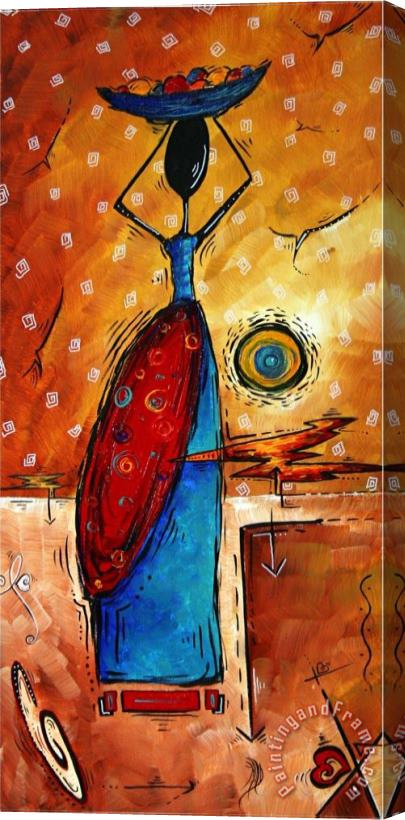 Megan Aroon Duncanson African Queen Stretched Canvas Print / Canvas Art