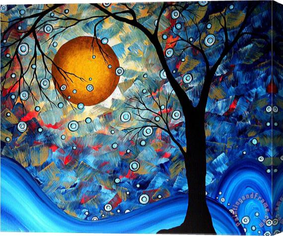 Megan Aroon Duncanson Blue Essence Stretched Canvas Painting / Canvas Art