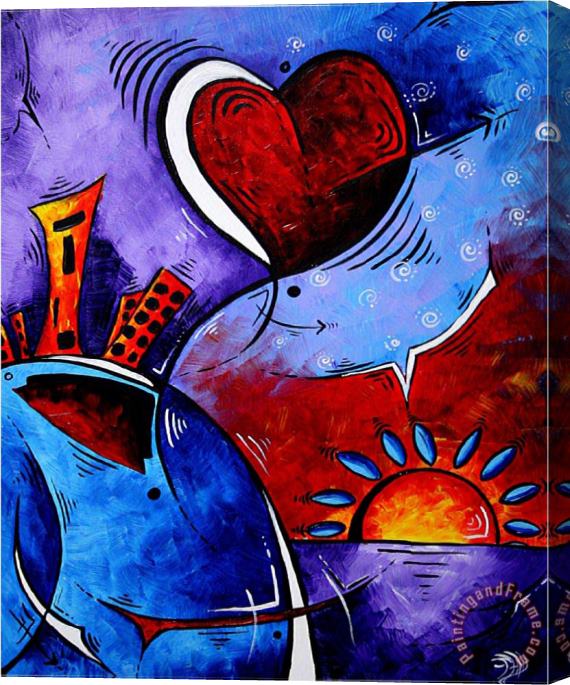 Megan Aroon Duncanson City in Motion Stretched Canvas Print / Canvas Art
