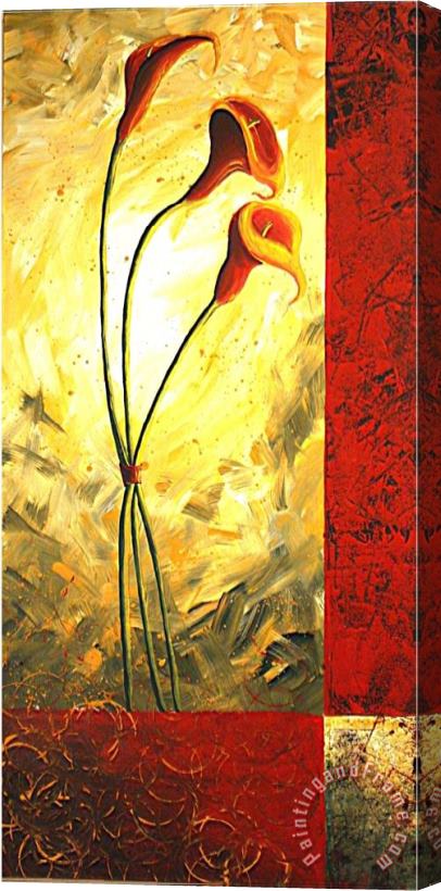 Megan Aroon Duncanson Lily Trio Stretched Canvas Painting / Canvas Art
