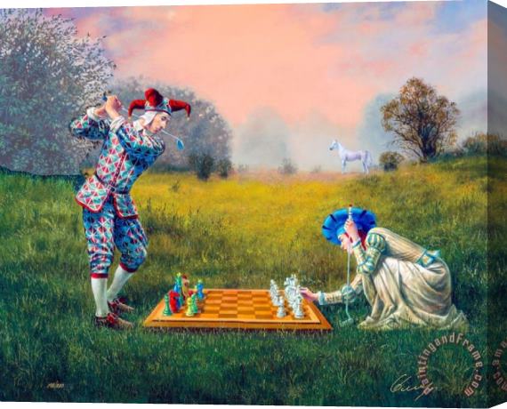 Michael Cheval Felicity of Delusion Stretched Canvas Print / Canvas Art