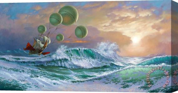 Michael Cheval Flying Dutchman Stretched Canvas Print / Canvas Art