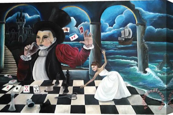 Michael Cheval Puppet Master Stretched Canvas Painting / Canvas Art