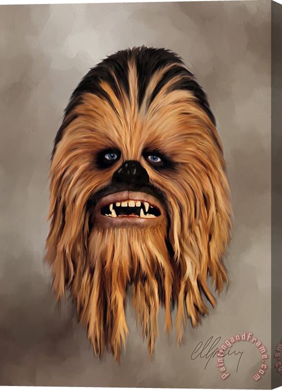 Michael Greenaway The Wookiee Stretched Canvas Print / Canvas Art