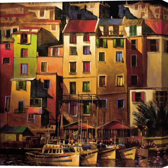 Michael O'toole Mediterranean Gold Stretched Canvas Painting / Canvas Art
