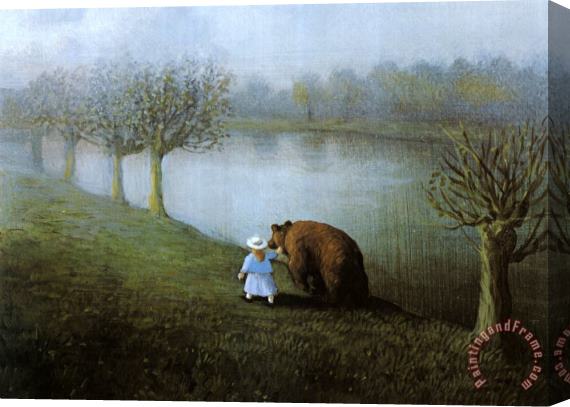 Michael Sowa Bear Stretched Canvas Painting / Canvas Art