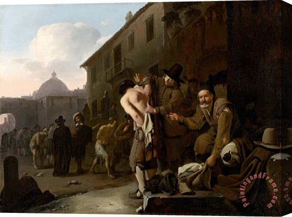 Michael Sweerts Clothing The Naked Stretched Canvas Painting / Canvas Art