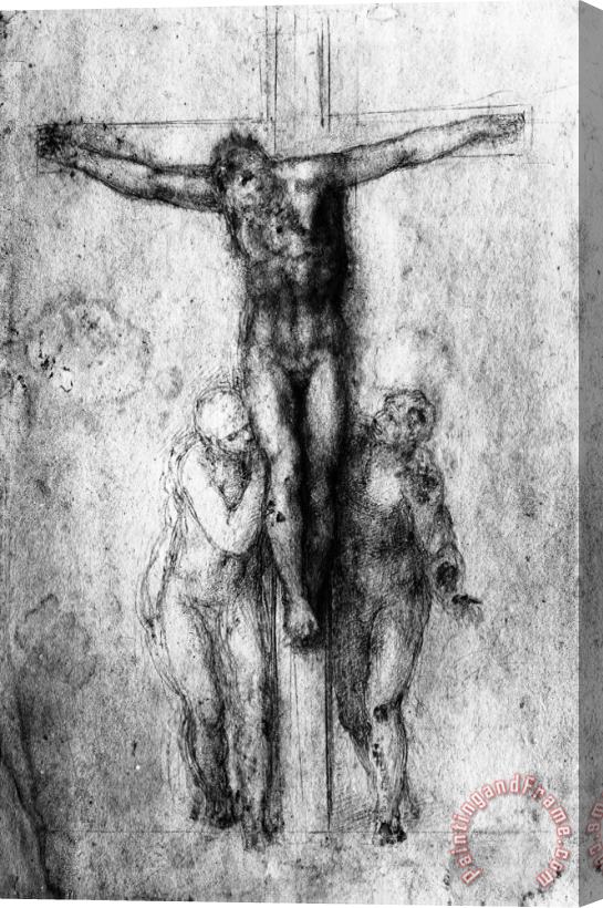 Michelangelo Buonarroti Crucifixion British Museum London Stretched Canvas Painting / Canvas Art