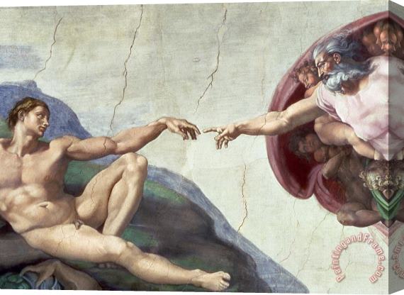 Michelangelo Buonarroti Sistine Chapel Ceiling Stretched Canvas Painting / Canvas Art