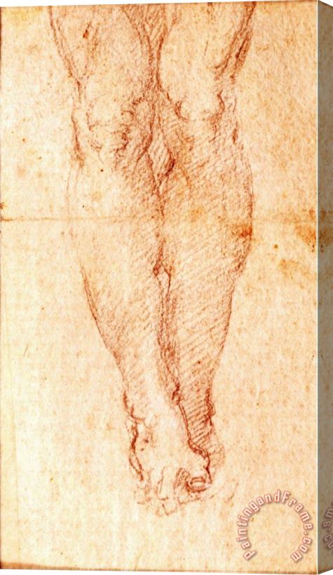 Michelangelo Buonarroti Study for a Crucifixion Stretched Canvas Painting / Canvas Art