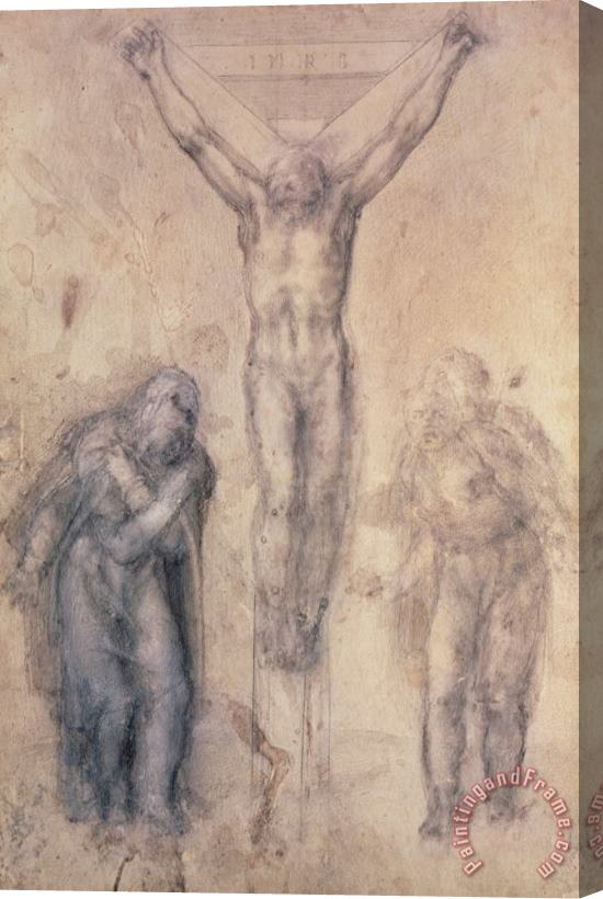 Michelangelo Buonarroti Study For A Crucifixion Stretched Canvas Painting / Canvas Art