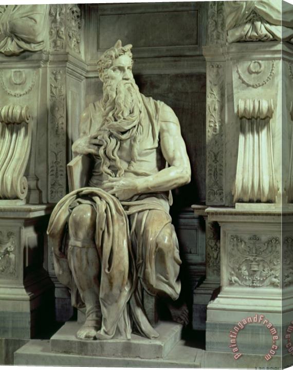 Michelangelo Buonarroti Tomb of Pope Julius II Stretched Canvas Print / Canvas Art