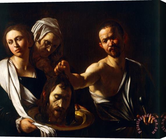Michelangelo Merisi da Caravaggio Salome Receives Head Of John The Baptist Stretched Canvas Print / Canvas Art