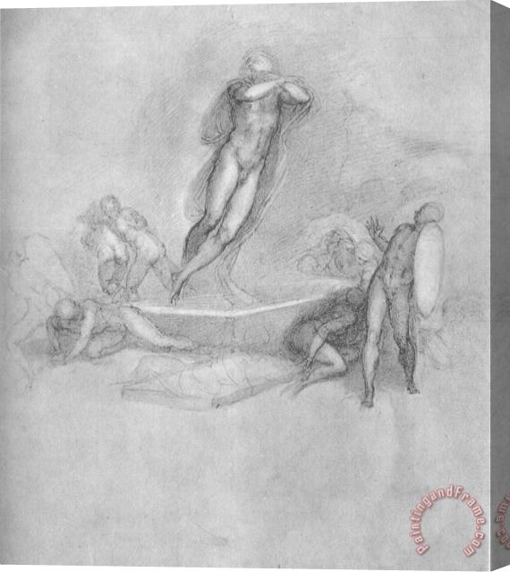 Michelangelo Resurrection of Christ Stretched Canvas Print / Canvas Art
