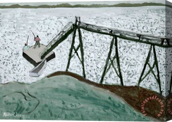 Milton Avery Bridge And Float, 1948 Stretched Canvas Painting / Canvas Art