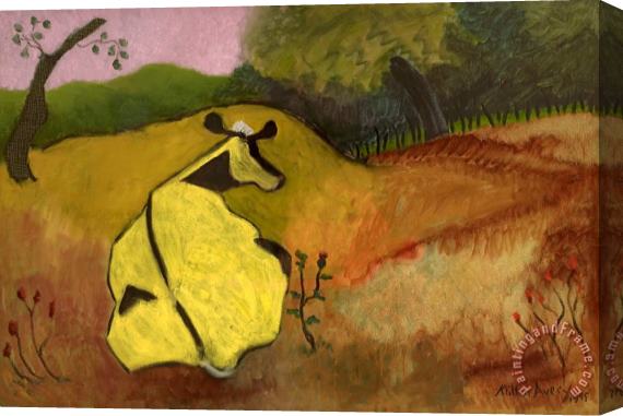 Milton Avery Bucolic Landscape Stretched Canvas Painting / Canvas Art
