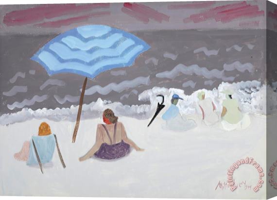 Milton Avery Dark Sea, Pale Beach, 1944 Stretched Canvas Painting / Canvas Art