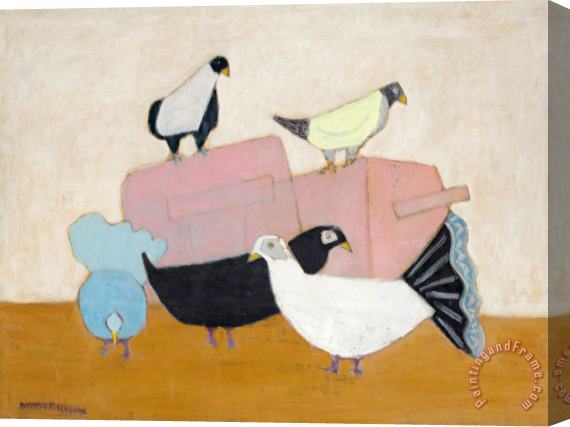 Milton Avery French Pigeons, 1952 Stretched Canvas Print / Canvas Art