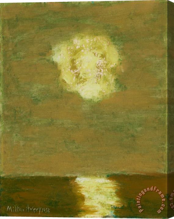 Milton Avery Hazy Sun, 1958 Stretched Canvas Painting / Canvas Art