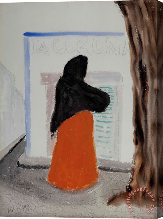 Milton Avery Mexican Woman Stretched Canvas Painting / Canvas Art