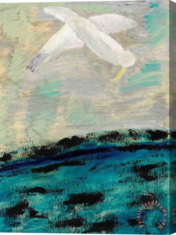 Milton Avery Plunging Bird Stretched Canvas Painting / Canvas Art