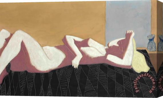 Milton Avery Untitled (nude on Bed), 1946 Stretched Canvas Painting / Canvas Art