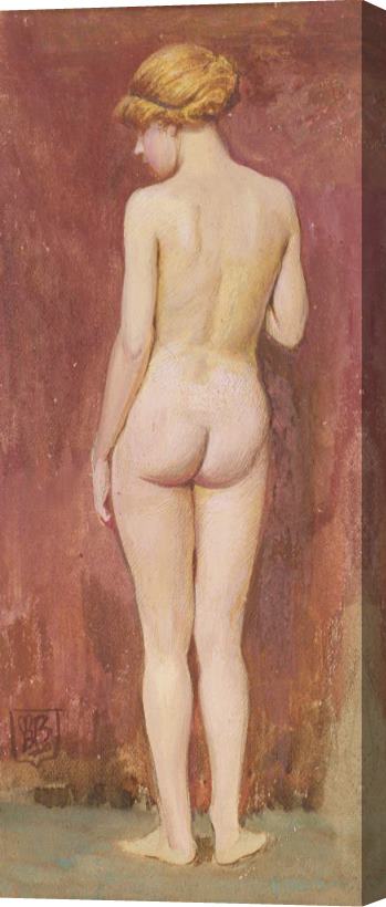 Murray Bladon Study of a nude Stretched Canvas Print / Canvas Art