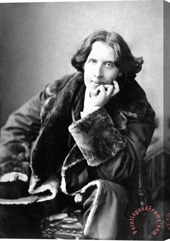 Napoleon Sarony Oscar Wilde In His Favourite Coat 1882 Stretched Canvas Print / Canvas Art