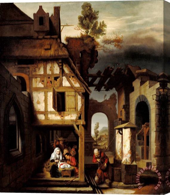 Nicolaes Maes Adoration of The Shepherds Stretched Canvas Painting / Canvas Art