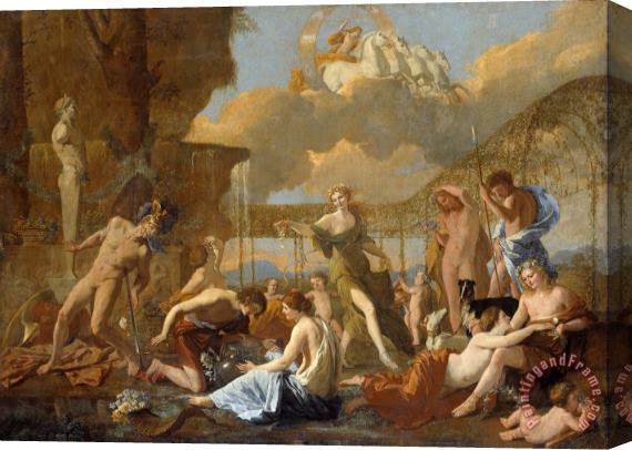 Nicolas Poussin The Empire of Flora Stretched Canvas Print / Canvas Art