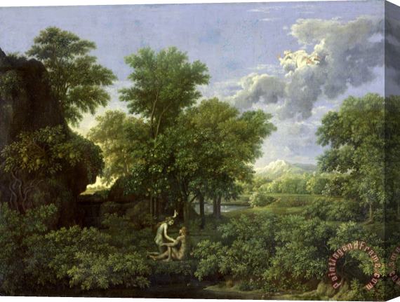 Nicolas Poussin The Garden of Eden Stretched Canvas Print / Canvas Art
