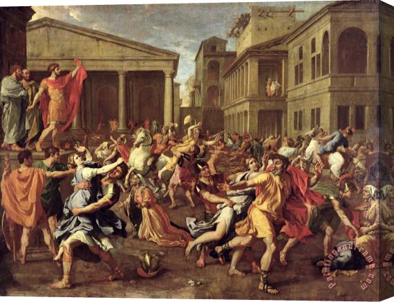 Nicolas Poussin The Rape of the Sabines Stretched Canvas Painting / Canvas Art