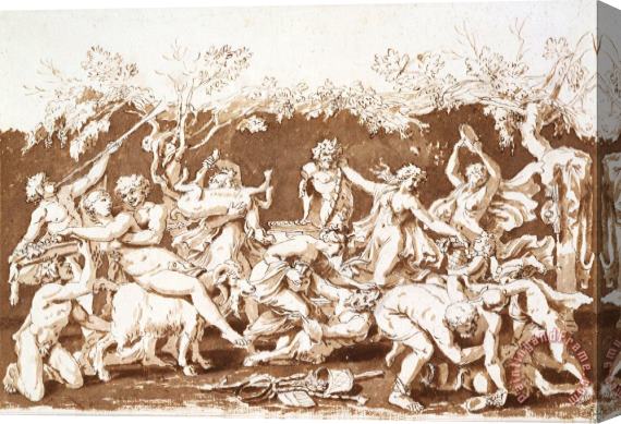 Nicolas Poussin Triumph of Pan Stretched Canvas Painting / Canvas Art