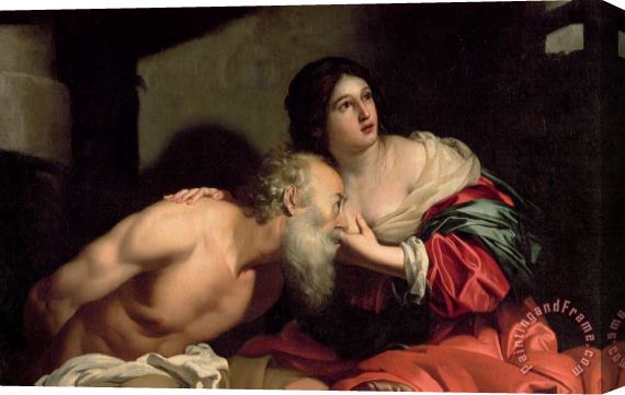 Nicolas Regnier Roman Charity Stretched Canvas Painting / Canvas Art