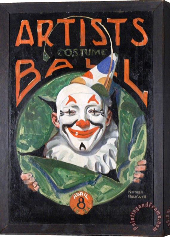 Norman Rockwell Artists Costume Ball 1921 Stretched Canvas Painting / Canvas Art