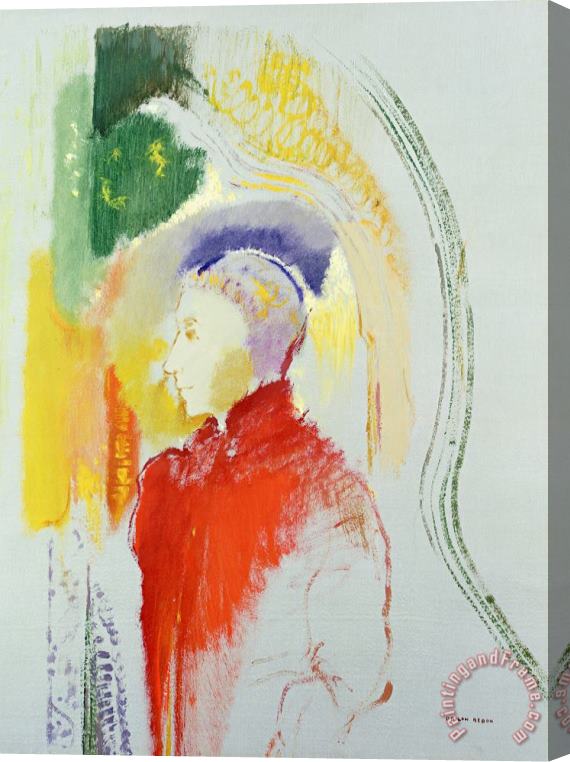 Odilon Redon A Figure Stretched Canvas Print / Canvas Art