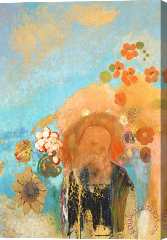 Odilon Redon Evocation Of Roussel Stretched Canvas Painting / Canvas Art