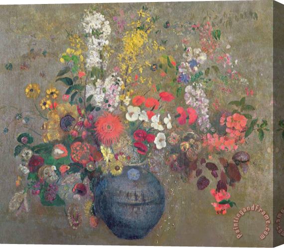 Odilon Redon Flowers Stretched Canvas Print / Canvas Art