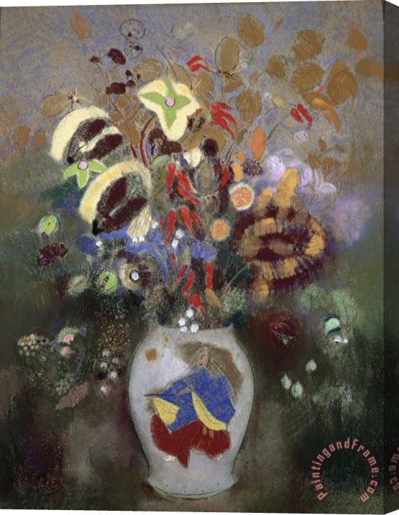 Odilon Redon Still Life of a Vase of Flowers Stretched Canvas Painting / Canvas Art