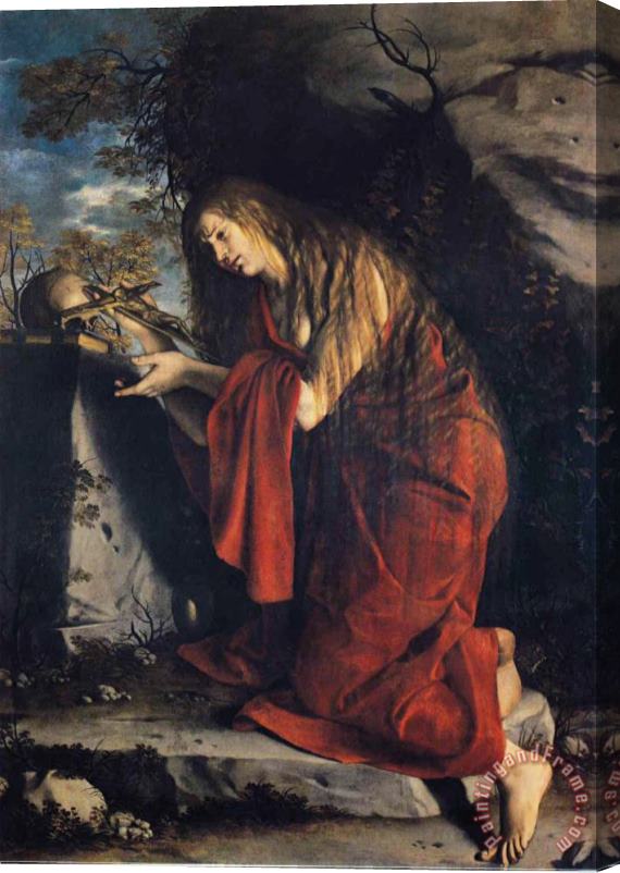 Orazio Gentleschi Saint Mary Magdalen in Penitence Stretched Canvas Painting / Canvas Art