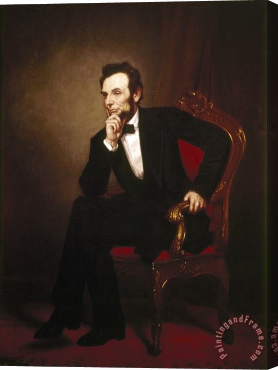 Others Abraham Lincoln (1809-1865) Stretched Canvas Print / Canvas Art