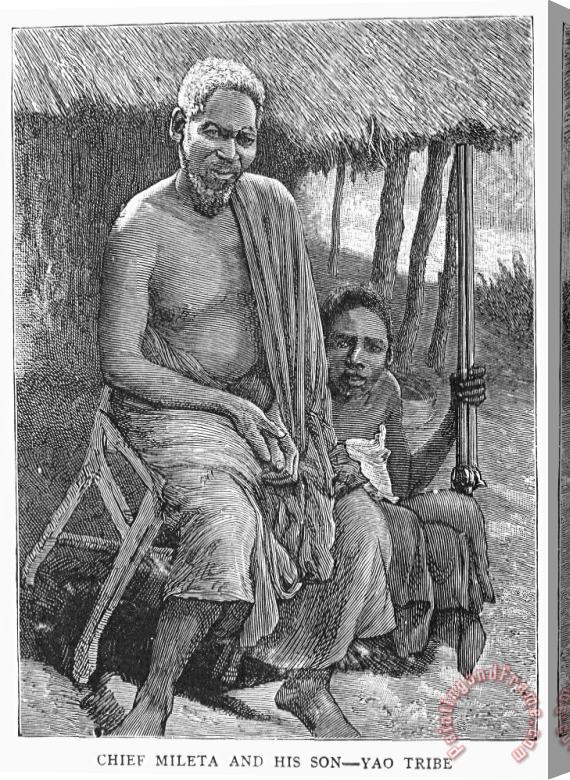 Others Africa: Yao Chief, 1889 Stretched Canvas Painting / Canvas Art