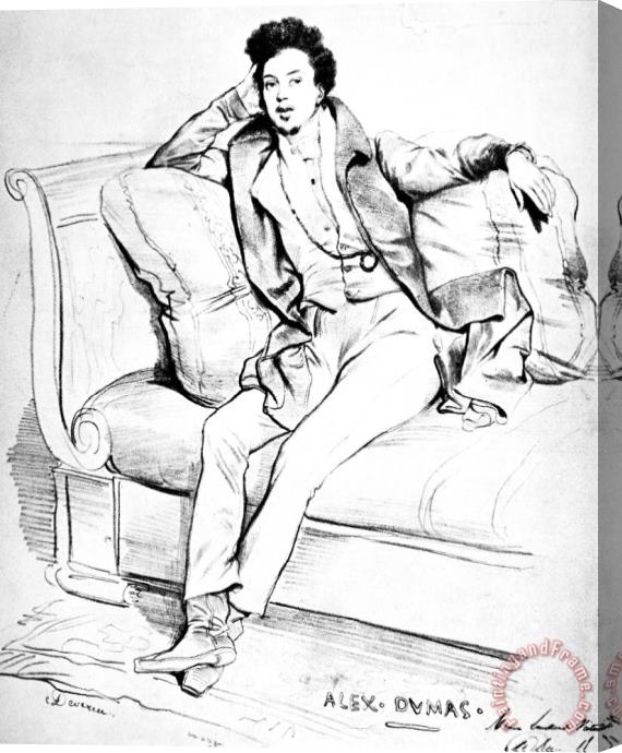 Others Alexandre Dumas (1802-1870) Stretched Canvas Print / Canvas Art