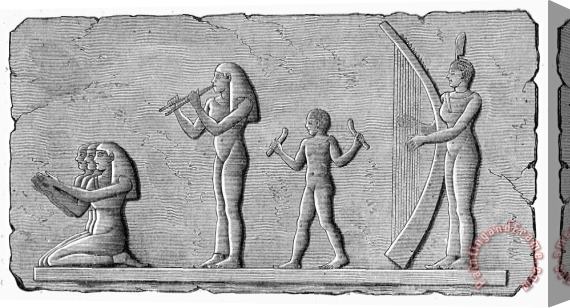 Others Ancient Egypt: Musicians Stretched Canvas Print / Canvas Art