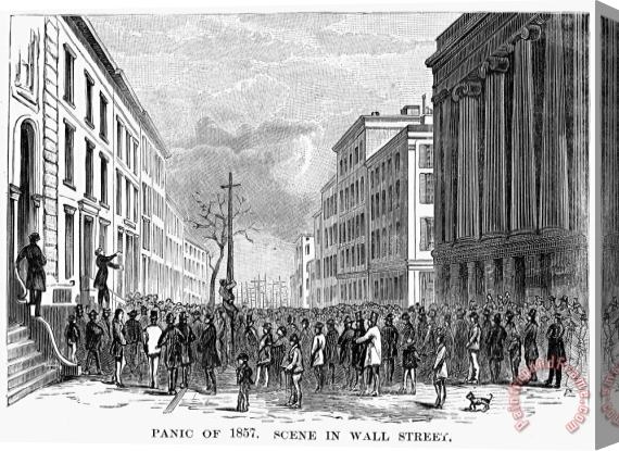 Others Bank Panic Of 1857 Stretched Canvas Painting / Canvas Art