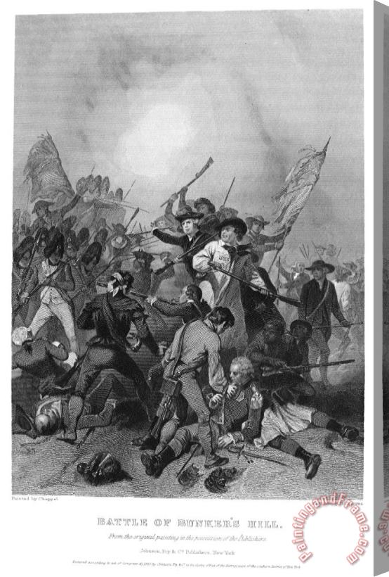 Others Battle Of Bunker Hill, 1775 Stretched Canvas Print / Canvas Art