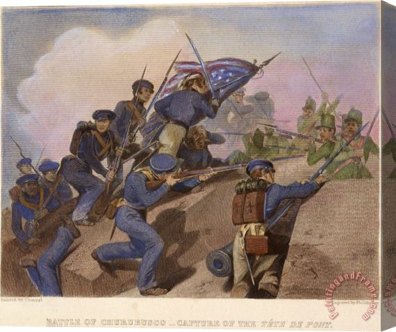 Others Battle Of Churubusco, 1847 Stretched Canvas Print / Canvas Art