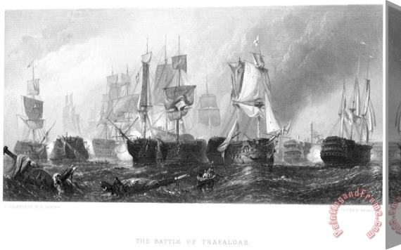 Others Battle Of Trafalgar, 1805 Stretched Canvas Painting / Canvas Art