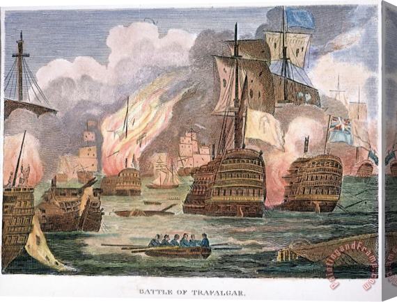 Others Battle Of Trafalgar, 1805 Stretched Canvas Painting / Canvas Art